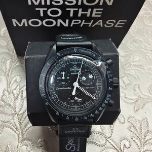 Swatch X Omega Mission To The Moonphase New Moon Watch
